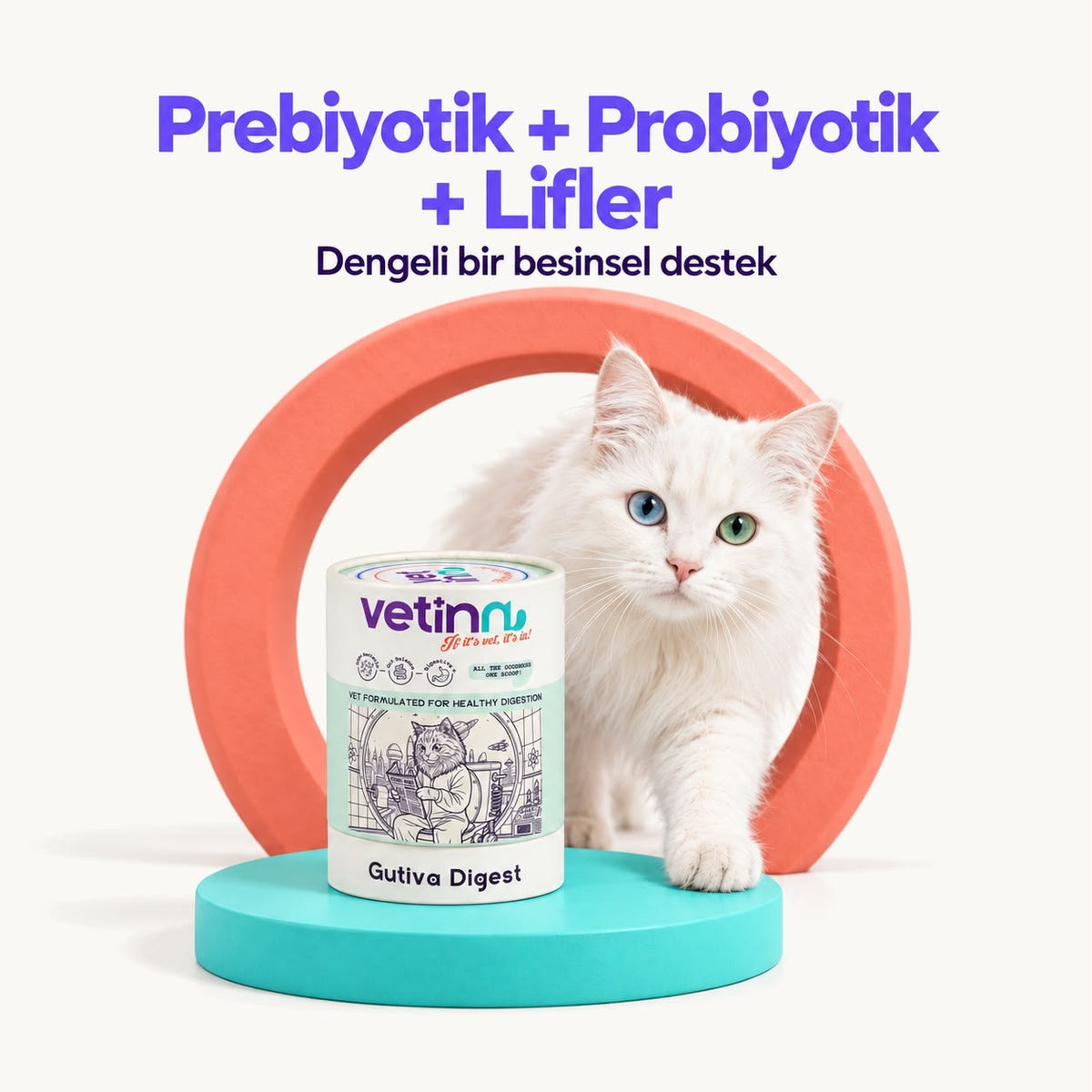 Gutiva Digest | Kedi Sindirim Sistemi Takviyesi, 150 g